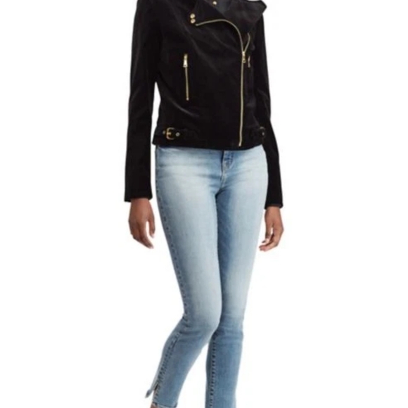 Ralph Lauren Velvet Moto Jacket - Picture 3 of 12